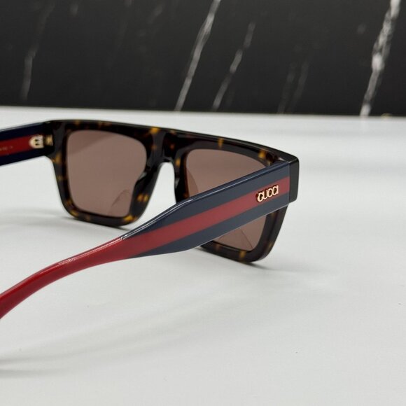 NEW GUCCI GG1868S 002 HAVANA BLUE RED UNISEX SUNGLASSES GUCCI main image 11